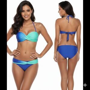 Chaos World Strapless Halter Bikini